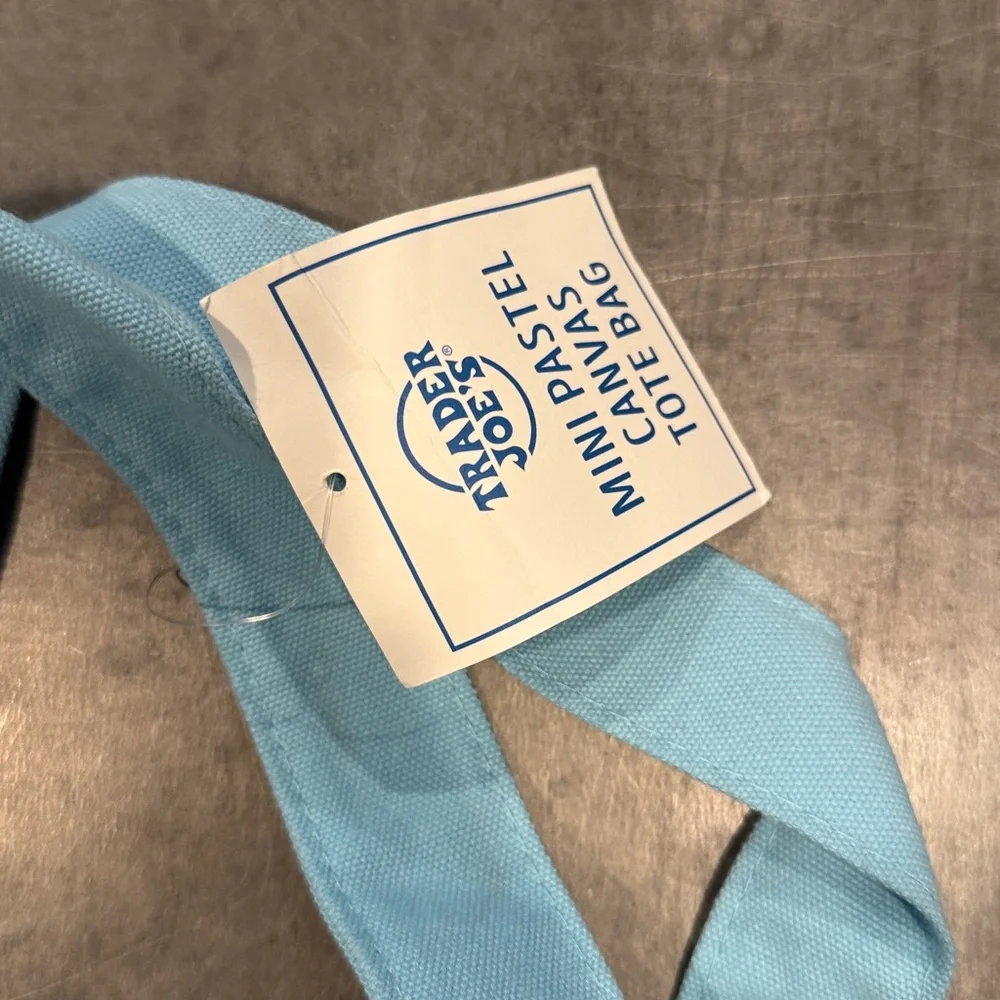 Trader Joe's Mini Pastel Canvas Tote Bags (Qty.2)